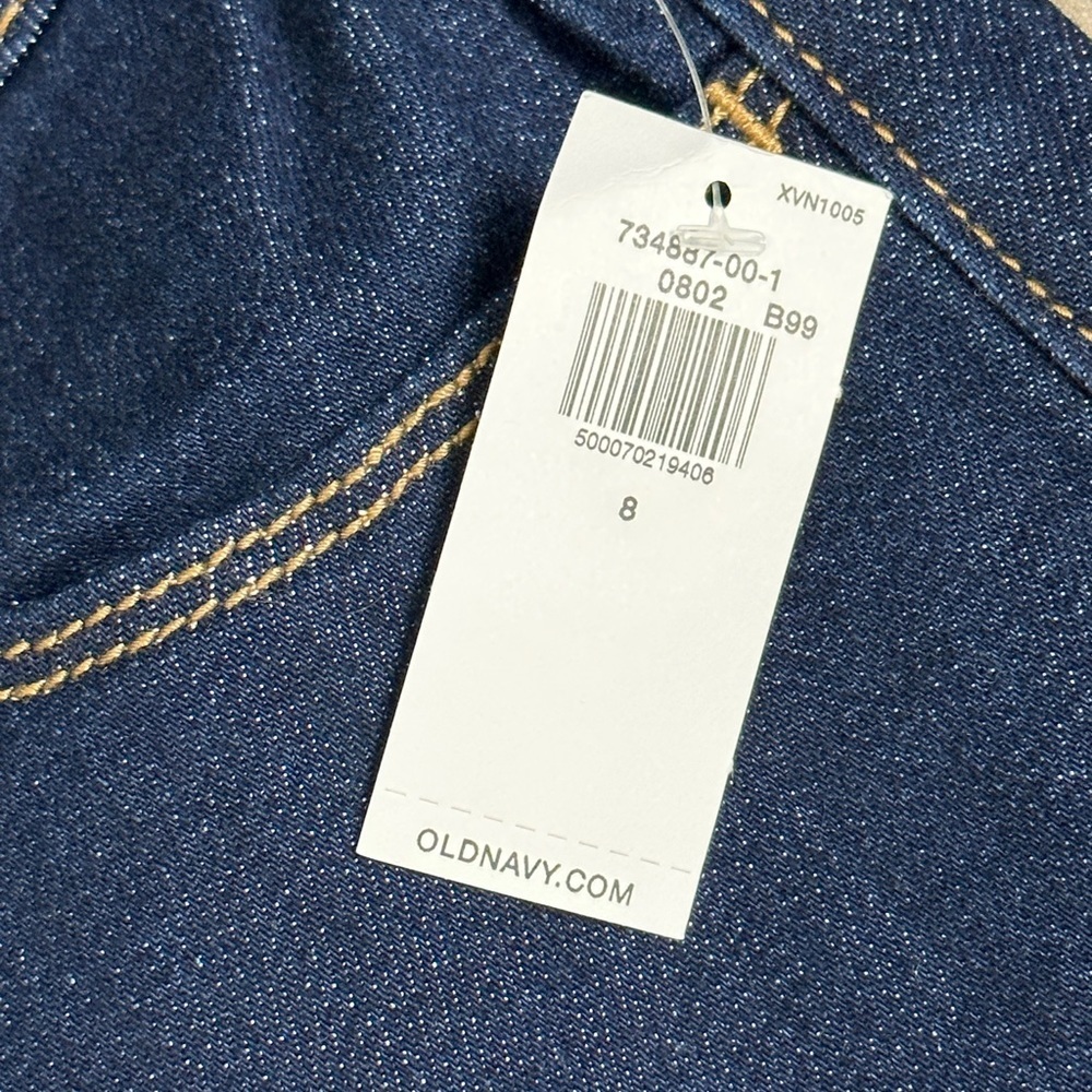 🆕 Women’s Old Navy 8 Medium Jeans High Rise Denim Blue Super Skinny Stretch NWT - Picture 8 of 11